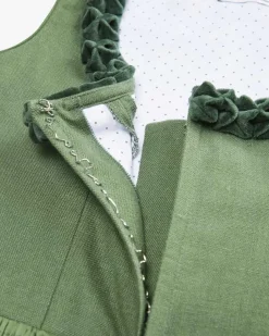 Vogue Midi-Dirndl mit Seidenschürze