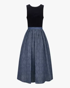 Wiesndirndl lang mit Schürze