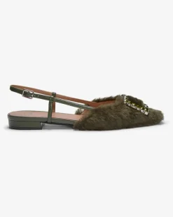 x LODENFREY Lavanda Visone Slingback-Flats