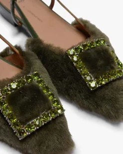 x LODENFREY Lavanda Visone Slingback-Flats