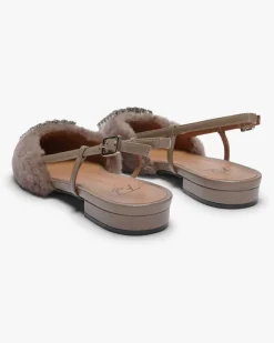 x LODENFREY Lavanda Visone Slingback-Flats
