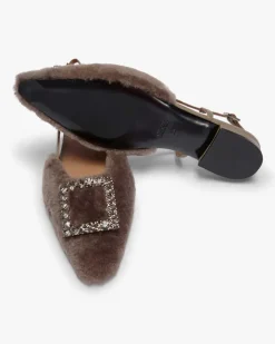 x LODENFREY Lavanda Visone Slingback-Flats