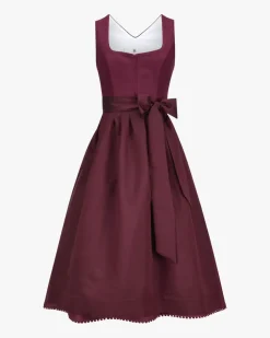 x LODENFREY Leinendirndl Midi mit Schürze