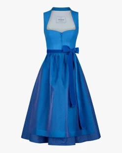 x LODENFREY Midi-Dirndl mit Seidenschürze