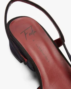 x LODENFREY Rosette Slingback-Pumps