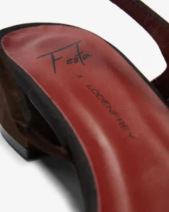 x LODENFREY Rosette Slingback-Pumps