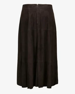 x LODENFREY Velourslederrock